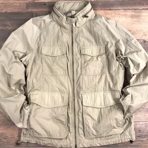 Massimo Dutti Light Khaki Jacket Size L Pristine Condition